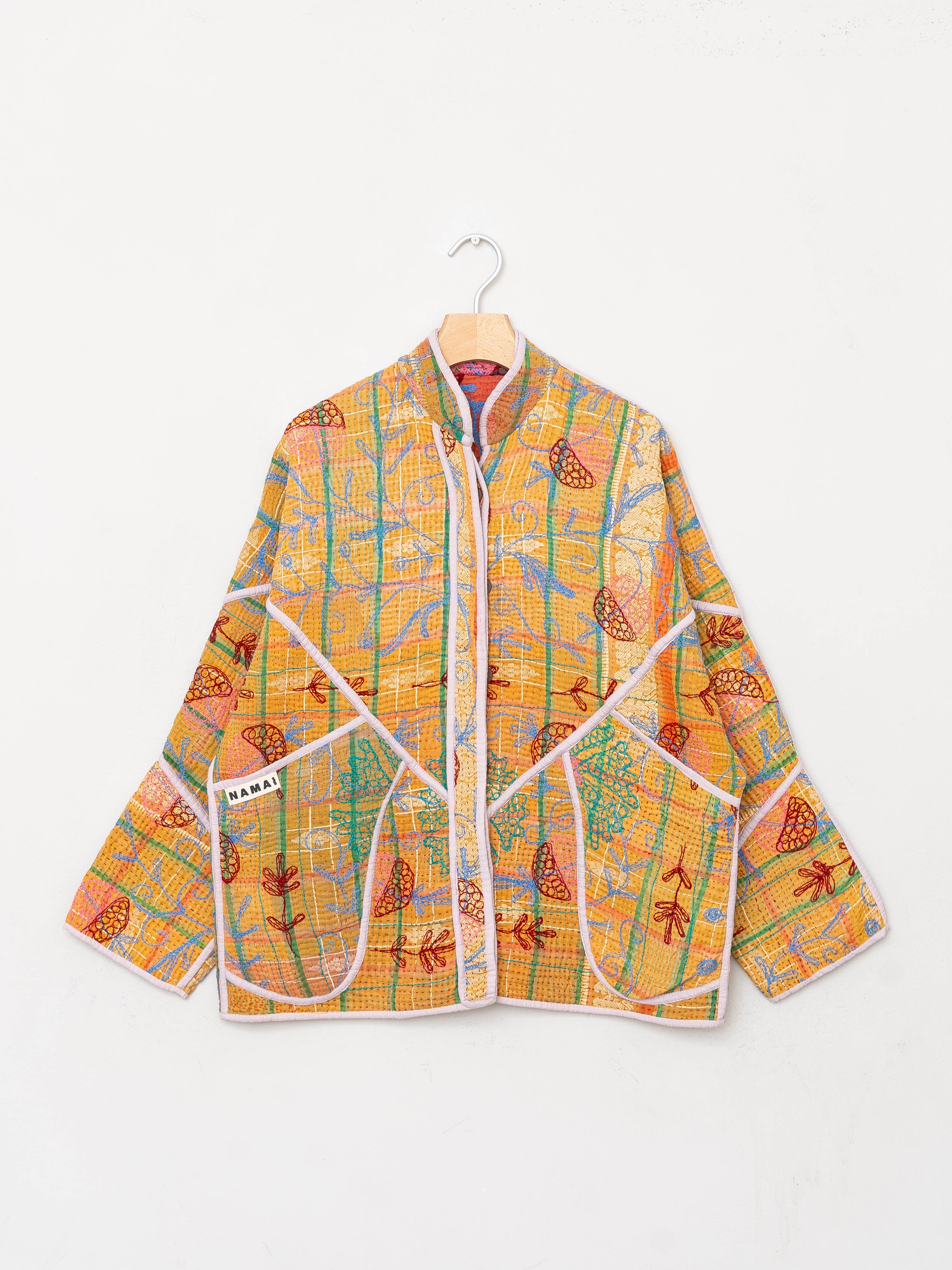 The Ladhiya Quilted Suzani Kantha Jacket