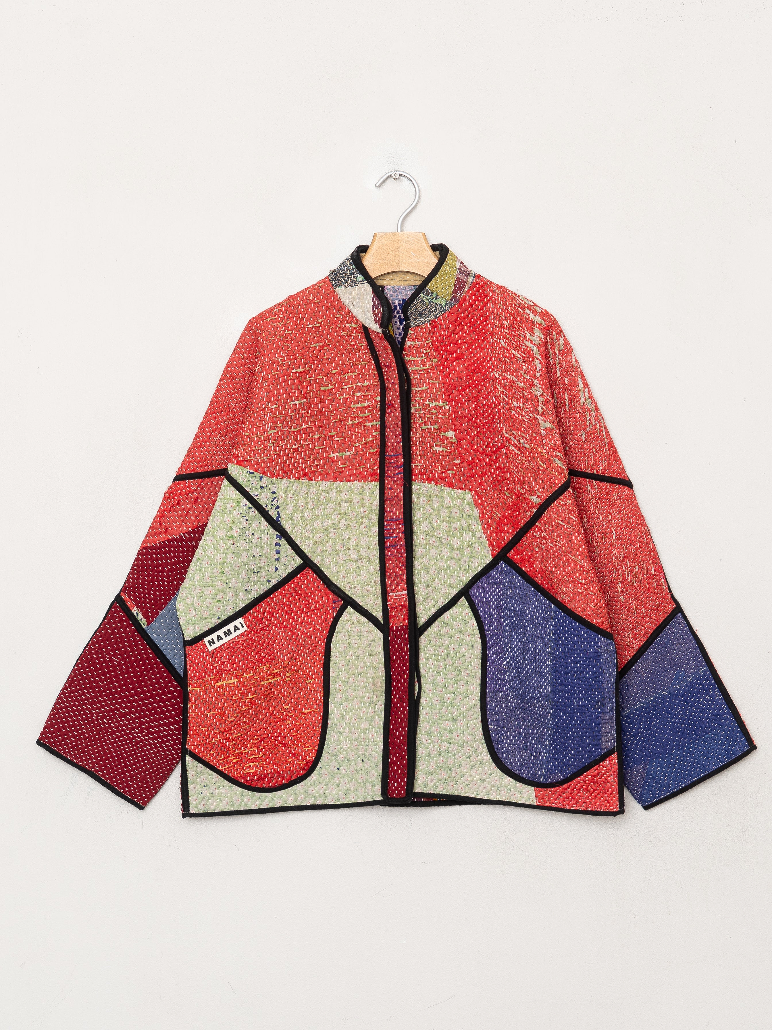 The Ladhiya Quilted Patchwork Kantha Jacket