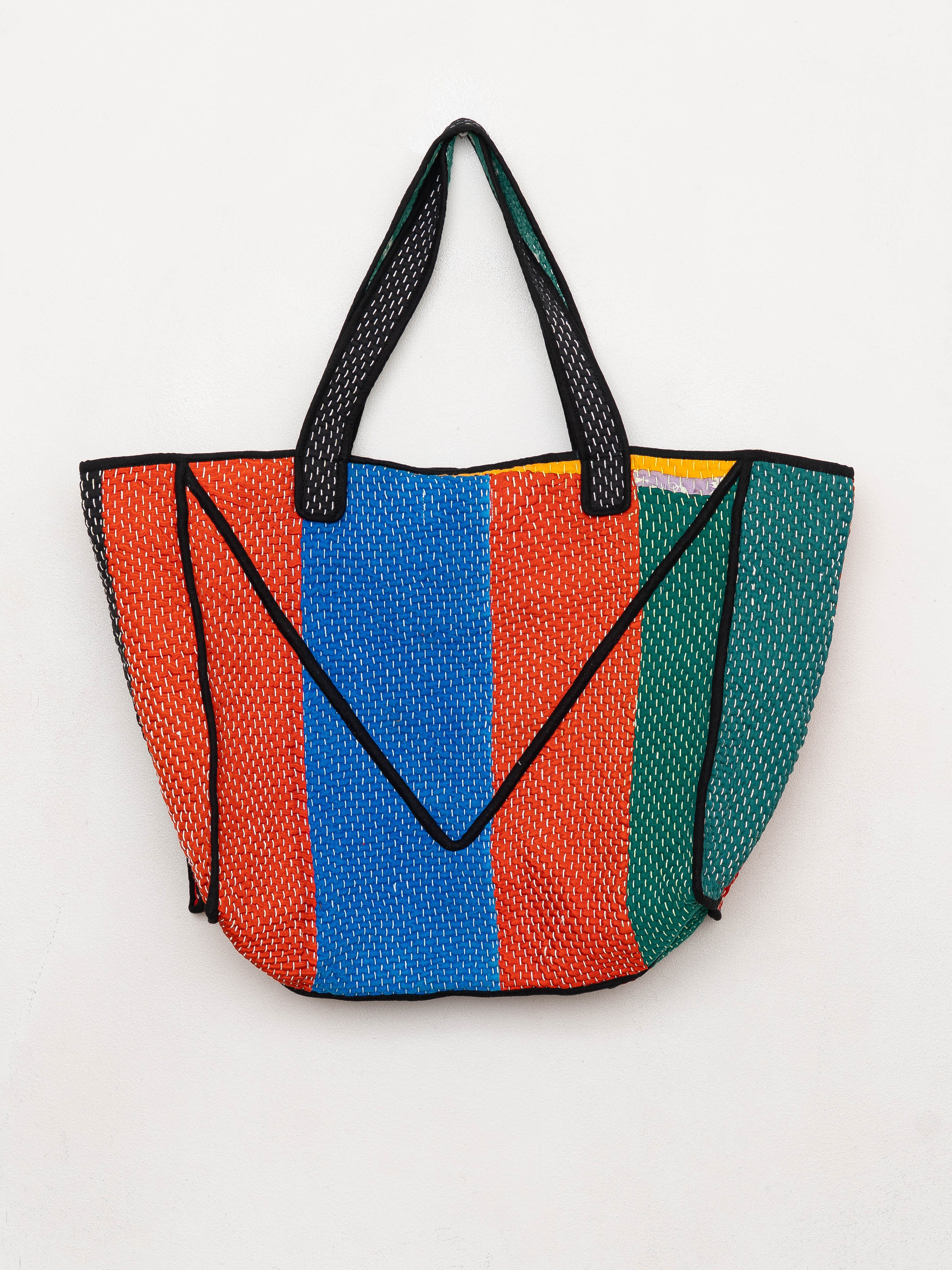 The Raksa Quilted Kantha Bag