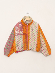 The Shira Quilted Puffer Bomber Jacket