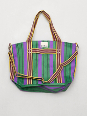 The Goa Recycled Nylon Travel Tote - Grape Verde