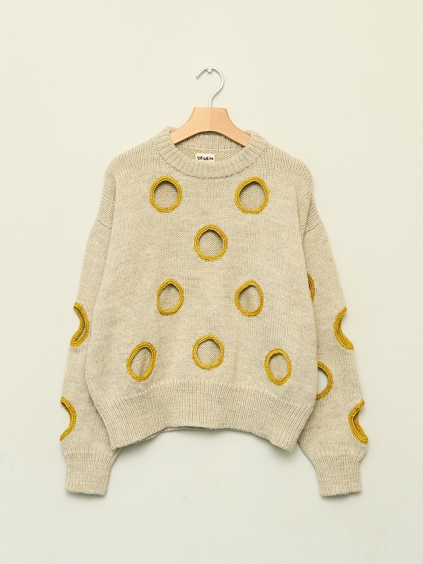 Degen Holes Sweater ~ Birch