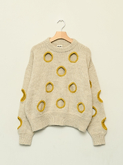 Degen Holes Sweater ~ Birch