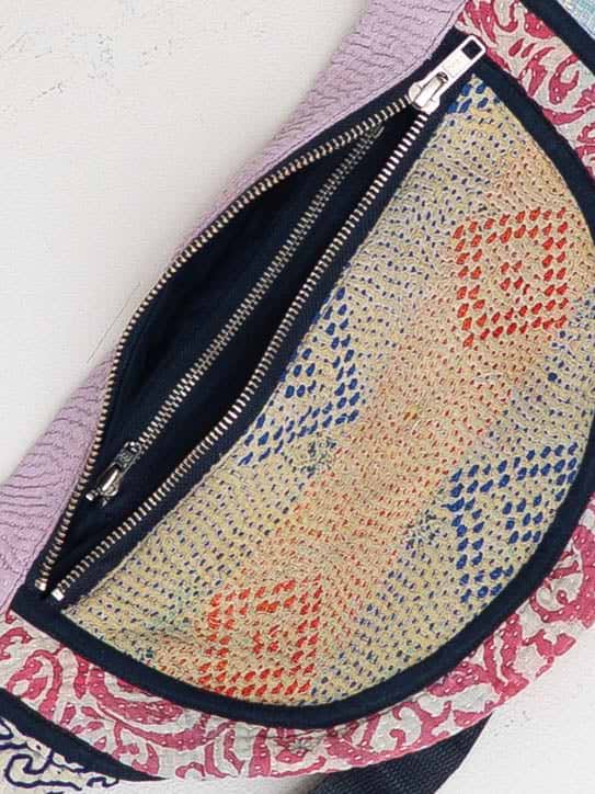 The Faiza Quilted Kantha Belt Bag – NAMAI
