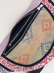 The Faiza Quilted Kantha Belt Bag