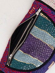 The Faiza Quilted Kantha Belt Bag