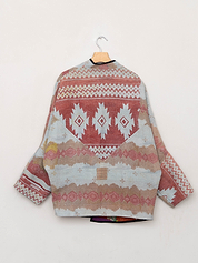 The Ishani Quilted Patchwork Kantha Jacket
