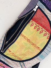 The Faiza Quilted Kantha Belt Bag