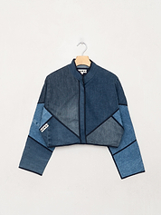 The Kaira Cropped Denim Jacket - Small