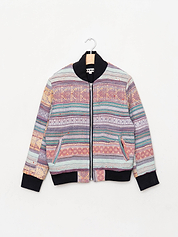 The Veda Quilted One-of-a-Kind Bomber Jacket - Small