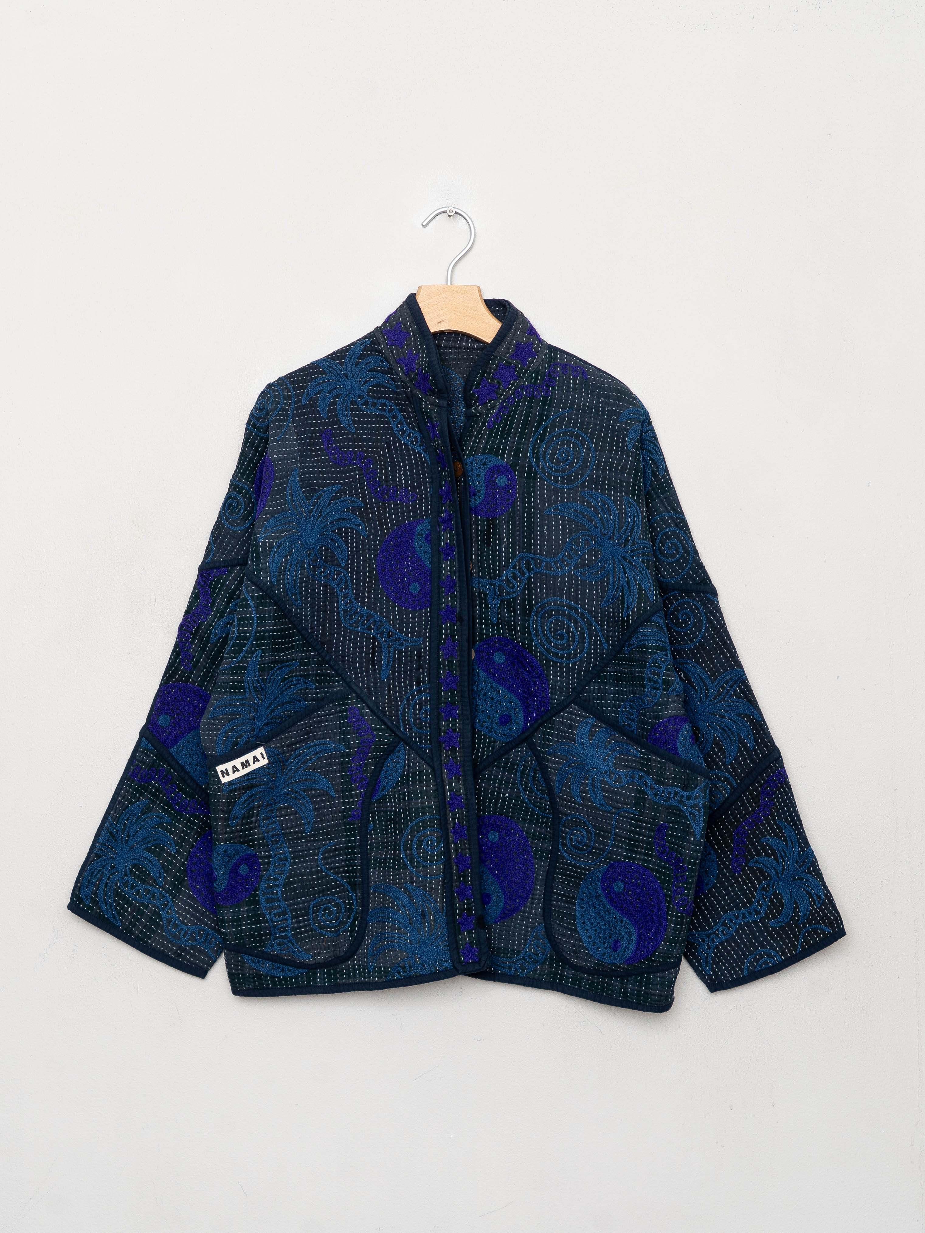 The Ladhiya Quilted Suzani Kantha Jacket