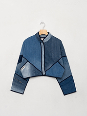 The Kaira Cropped Denim Jacket - Small