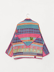 The Ladhiya Quilted Patchwork Kantha Jacket