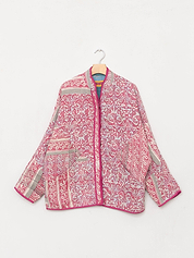 The Ladhiya Quilted Patchwork Kantha Jacket