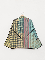 The Ladhiya Quilted Patchwork Kantha Jacket