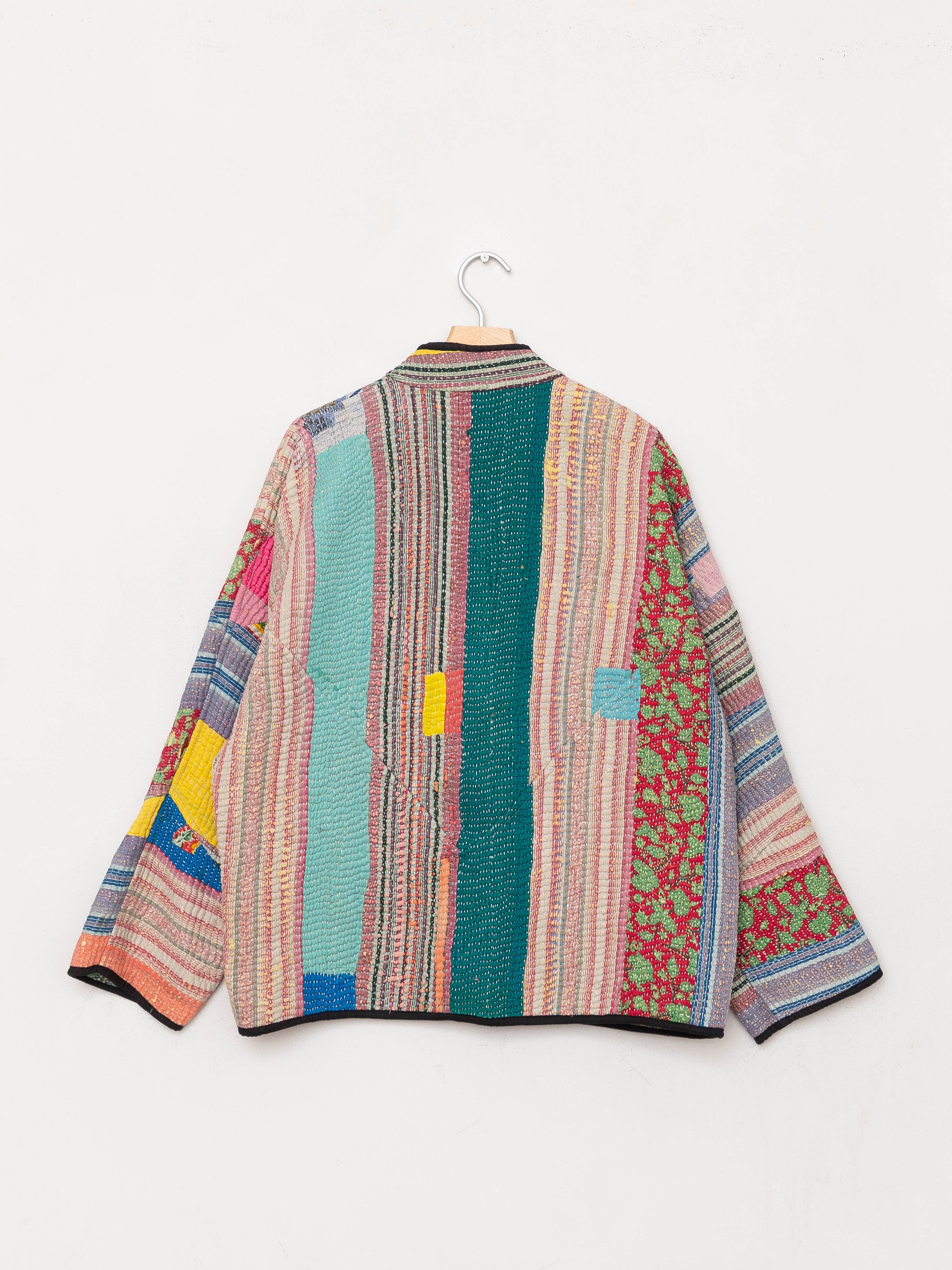 The Ladhiya Quilted Patchwork Kantha Jacket