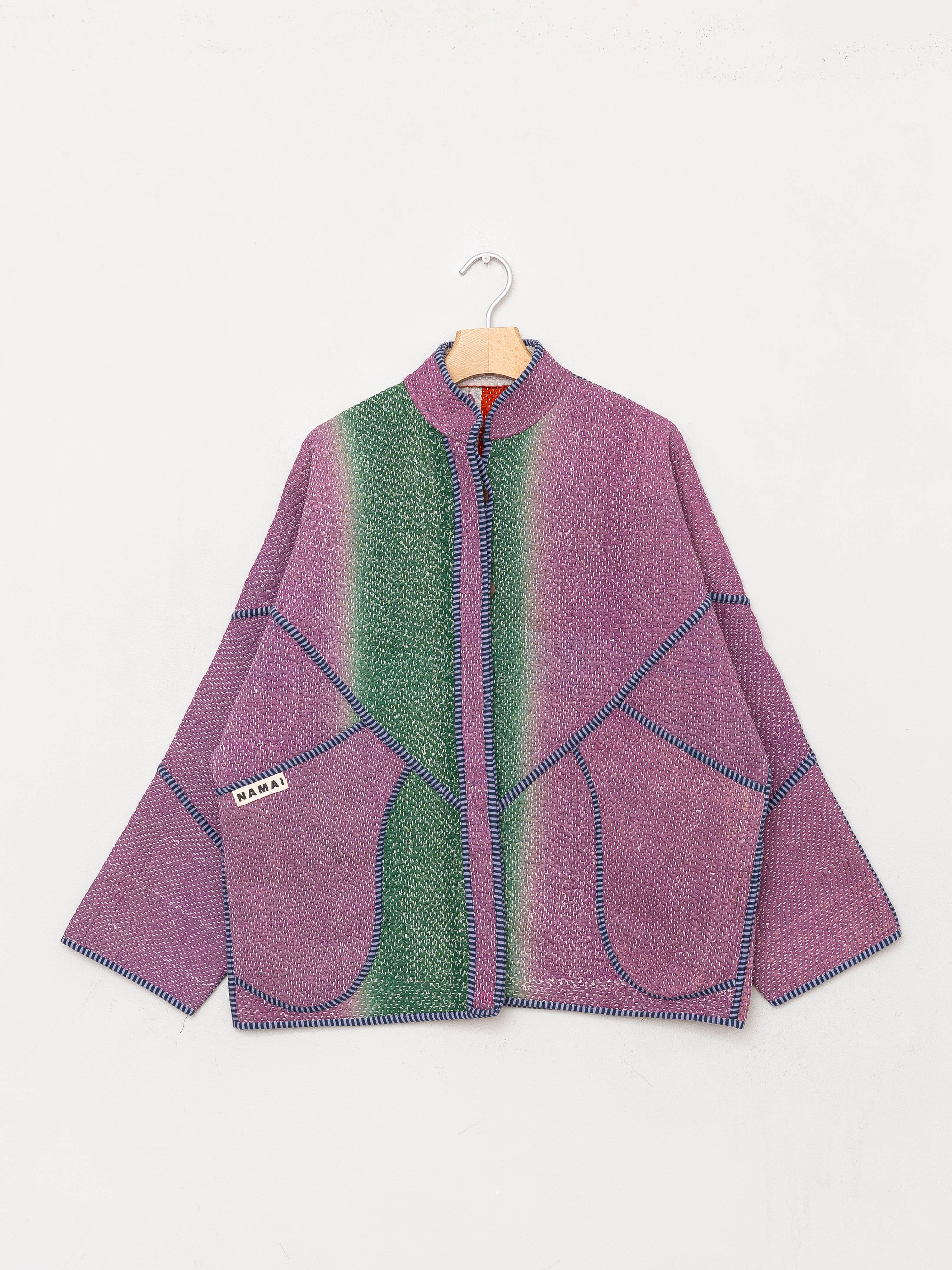 The Ladhiya Quilted Patchwork Kantha Jacket