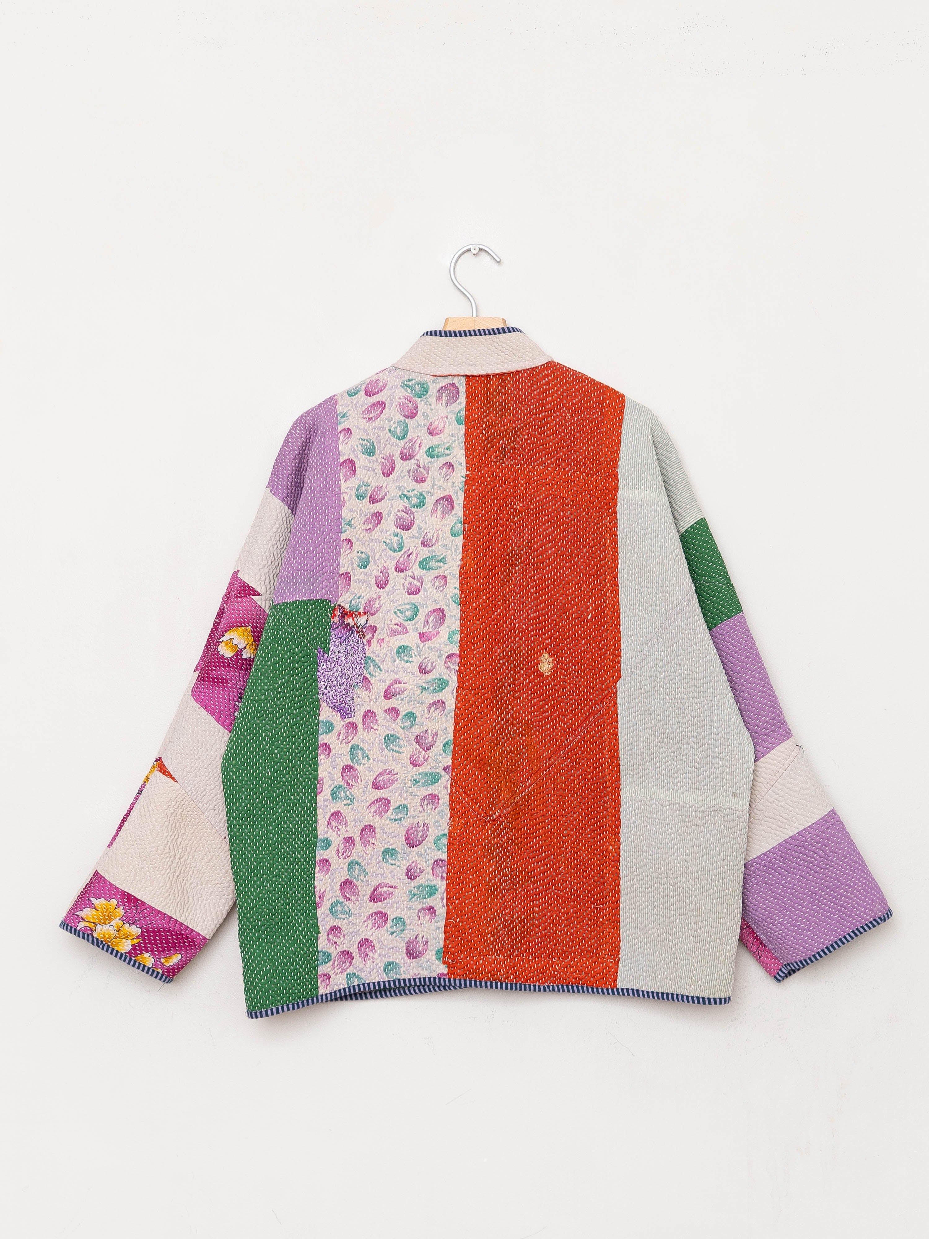 The Ladhiya Quilted Patchwork Kantha Jacket