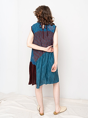 The Anan Short Dress  - Extra Small / Small - Upcycled Silk