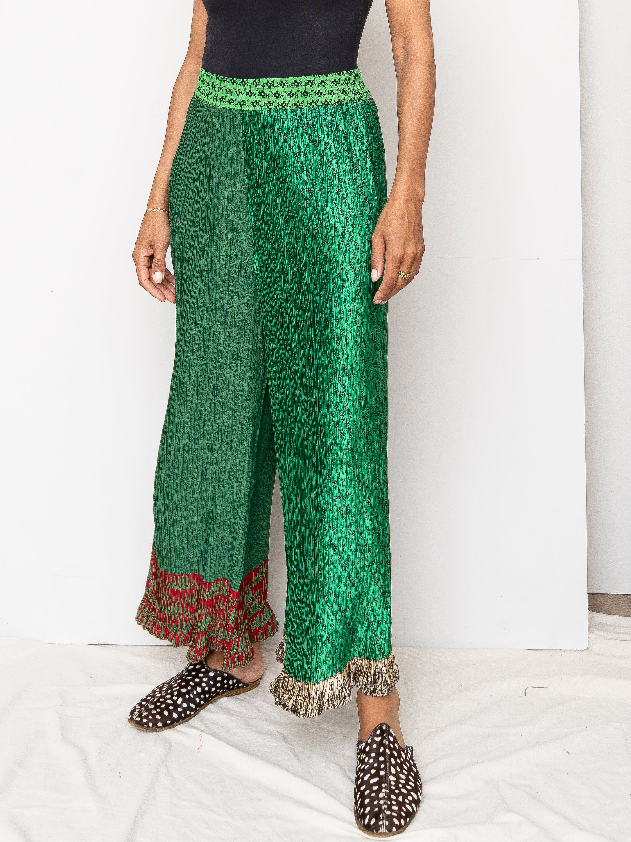 The Tanvi Pleated Pant - Medium - Upcycled