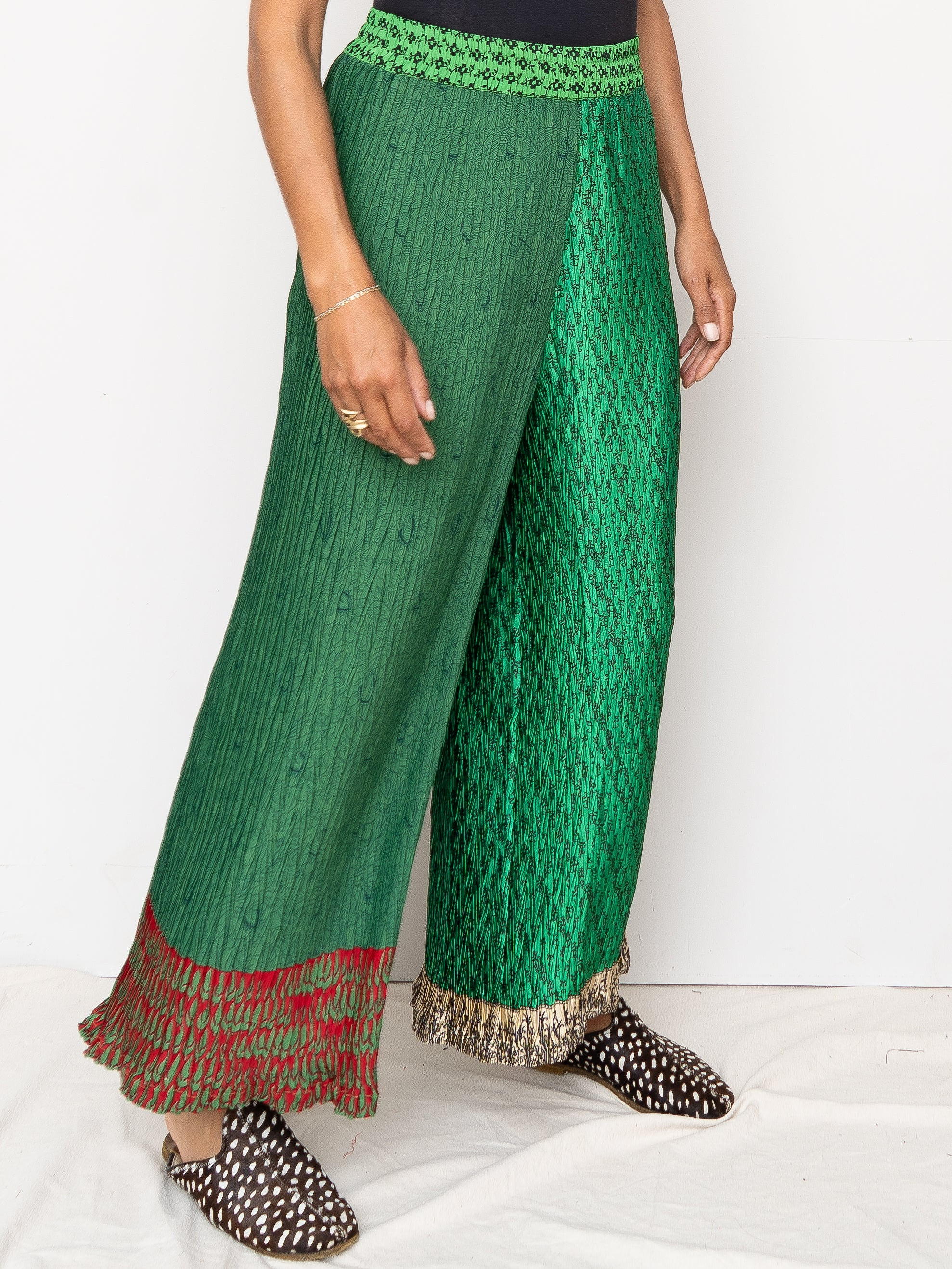 The Tanvi Pleated Pant - Medium - Upcycled