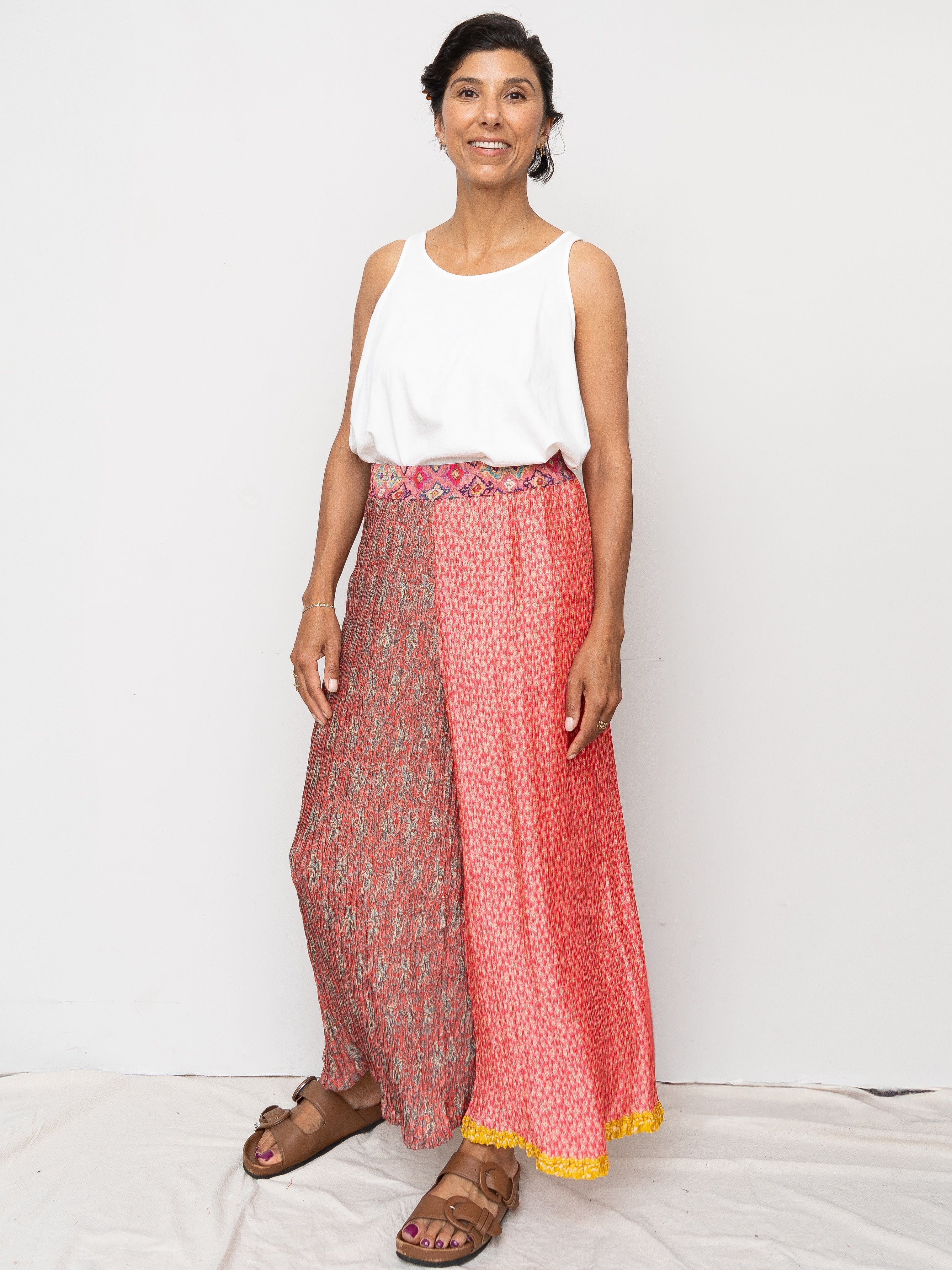 The Tanvi Pleated Pant - Medium - Upcycled