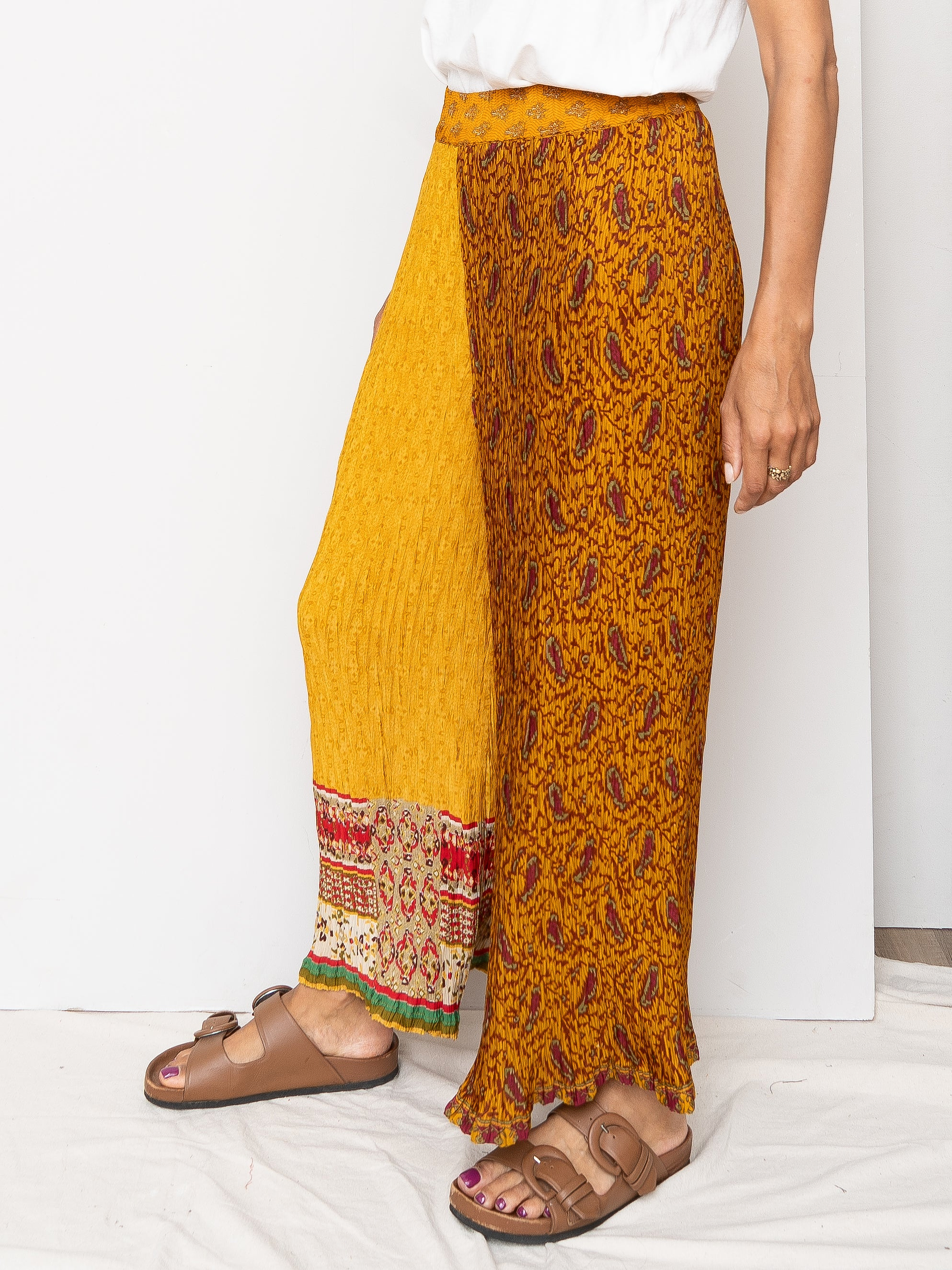 The Tanvi Pleated Pant - Medium - Upcycled