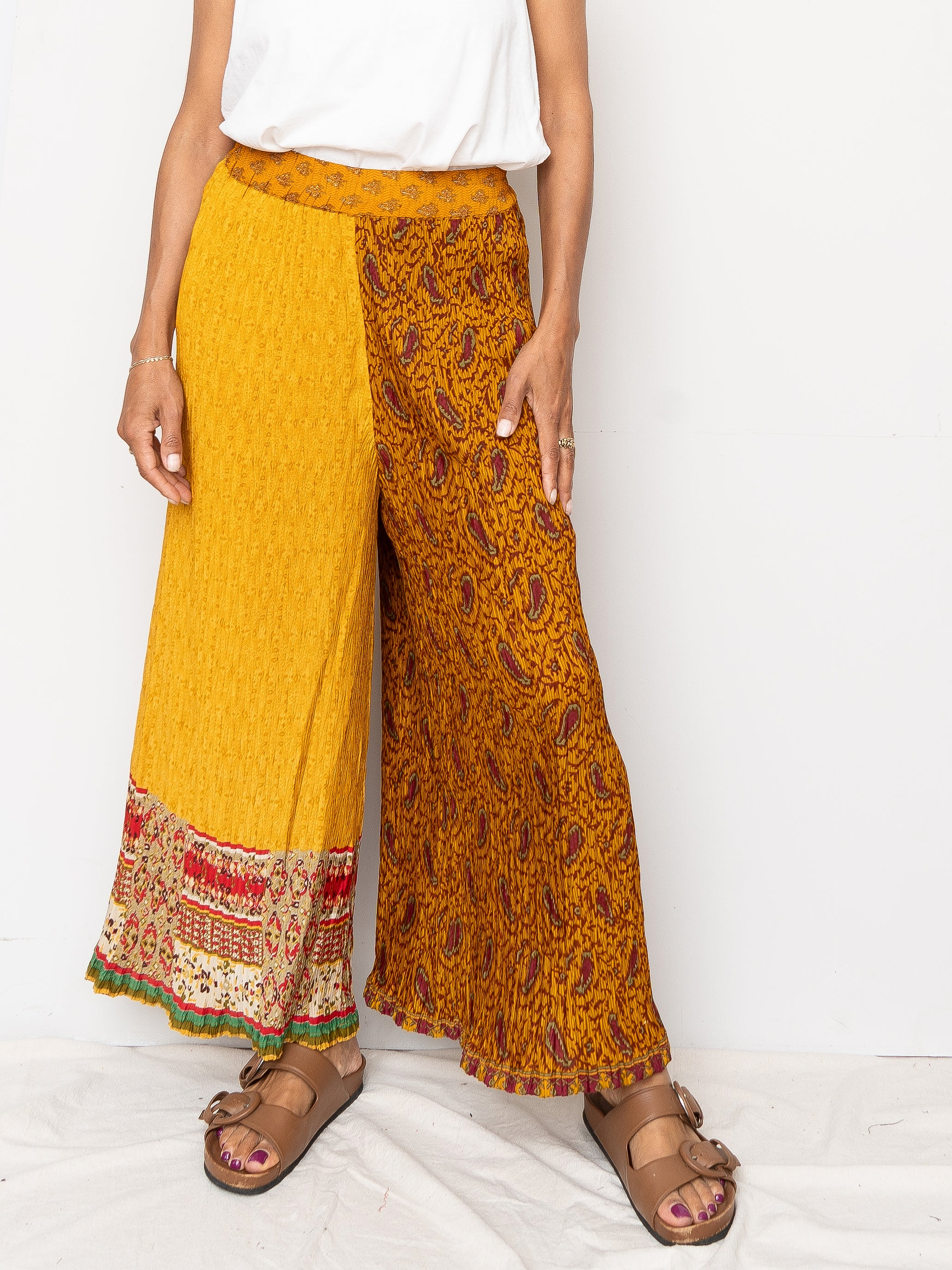 The Tanvi Pleated Pant - Medium - Upcycled