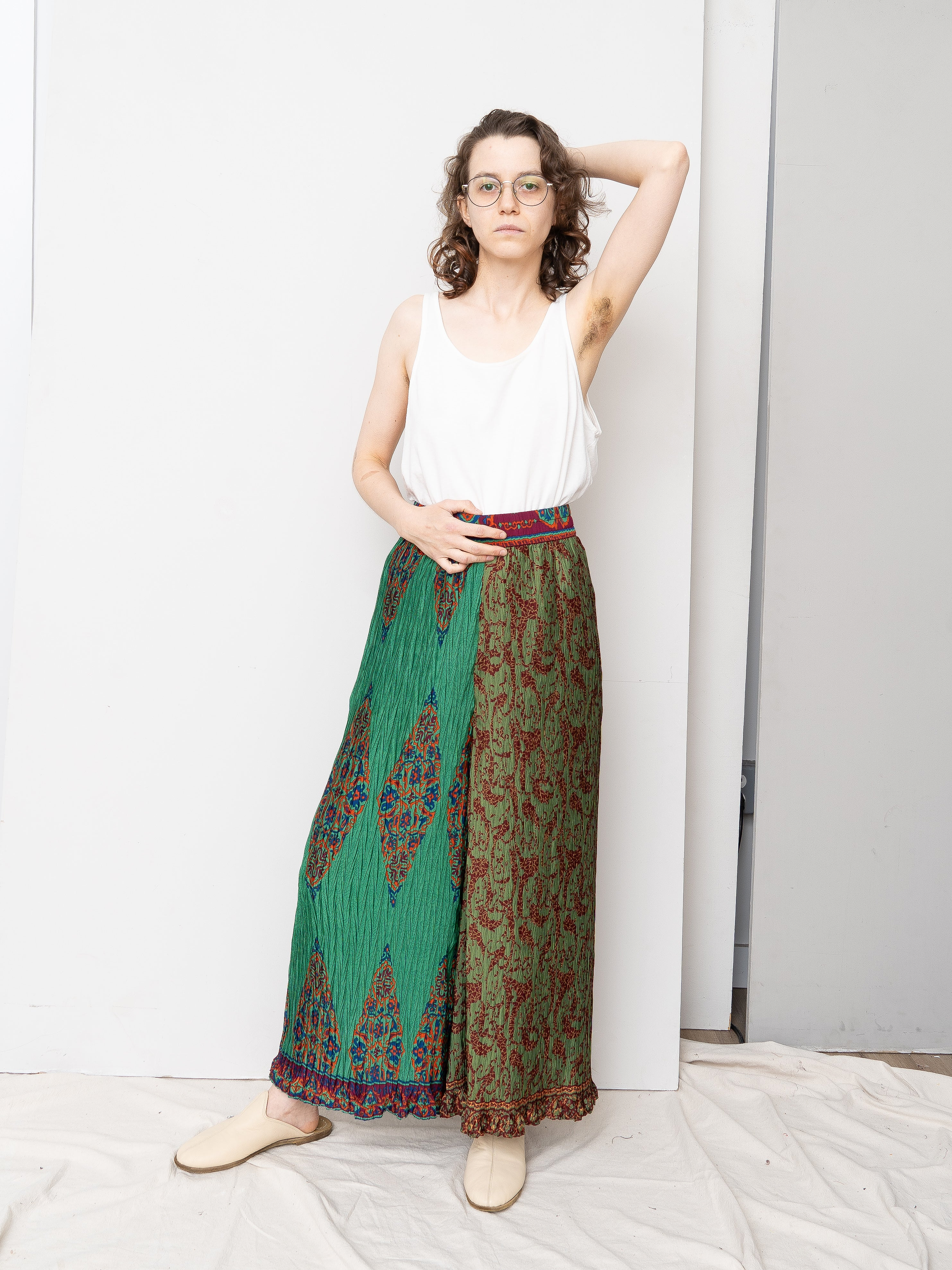 The Tanvi Pleated Pant  - Small - Upcycled