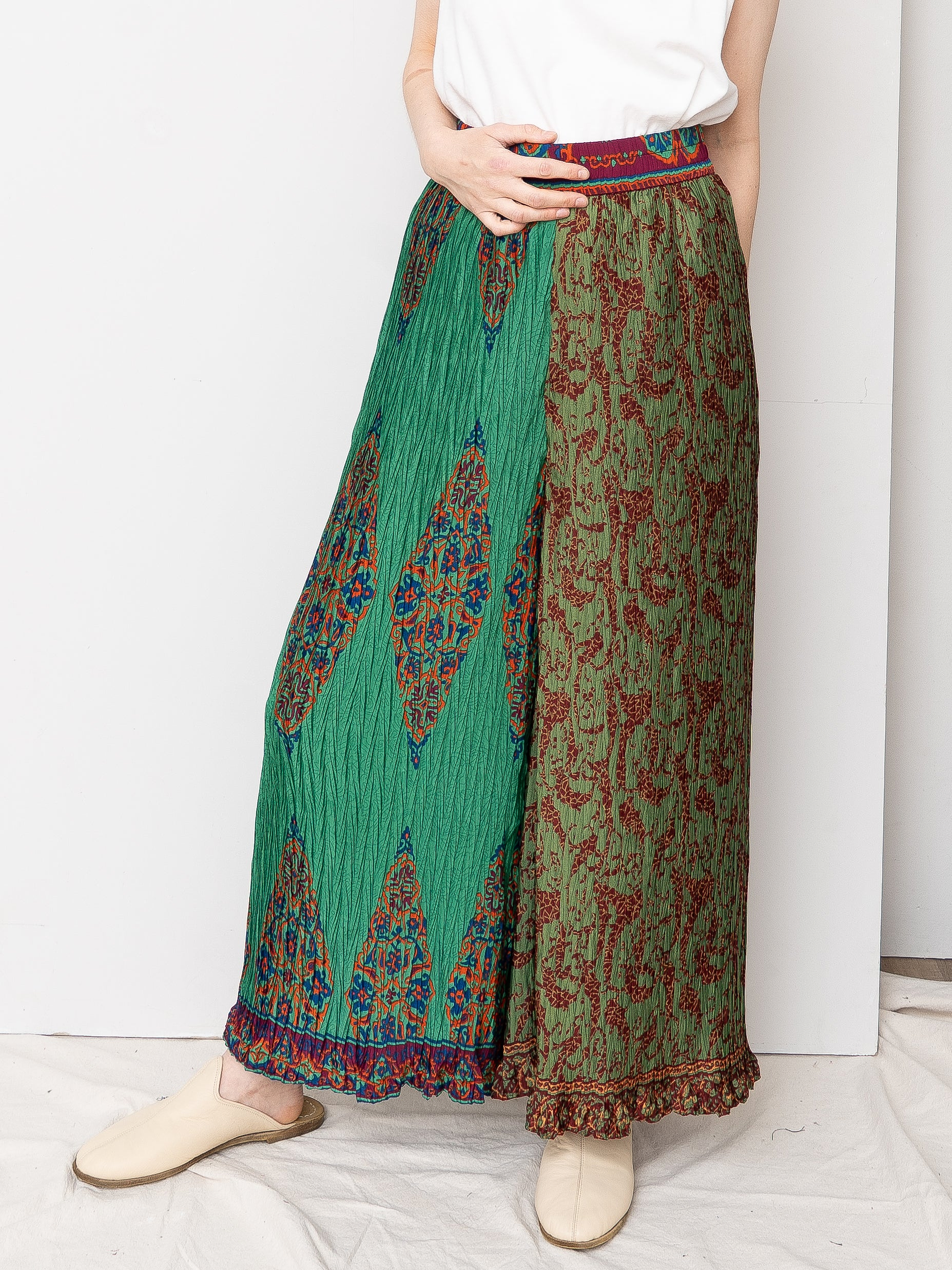 The Tanvi Pleated Pant  - Small - Upcycled