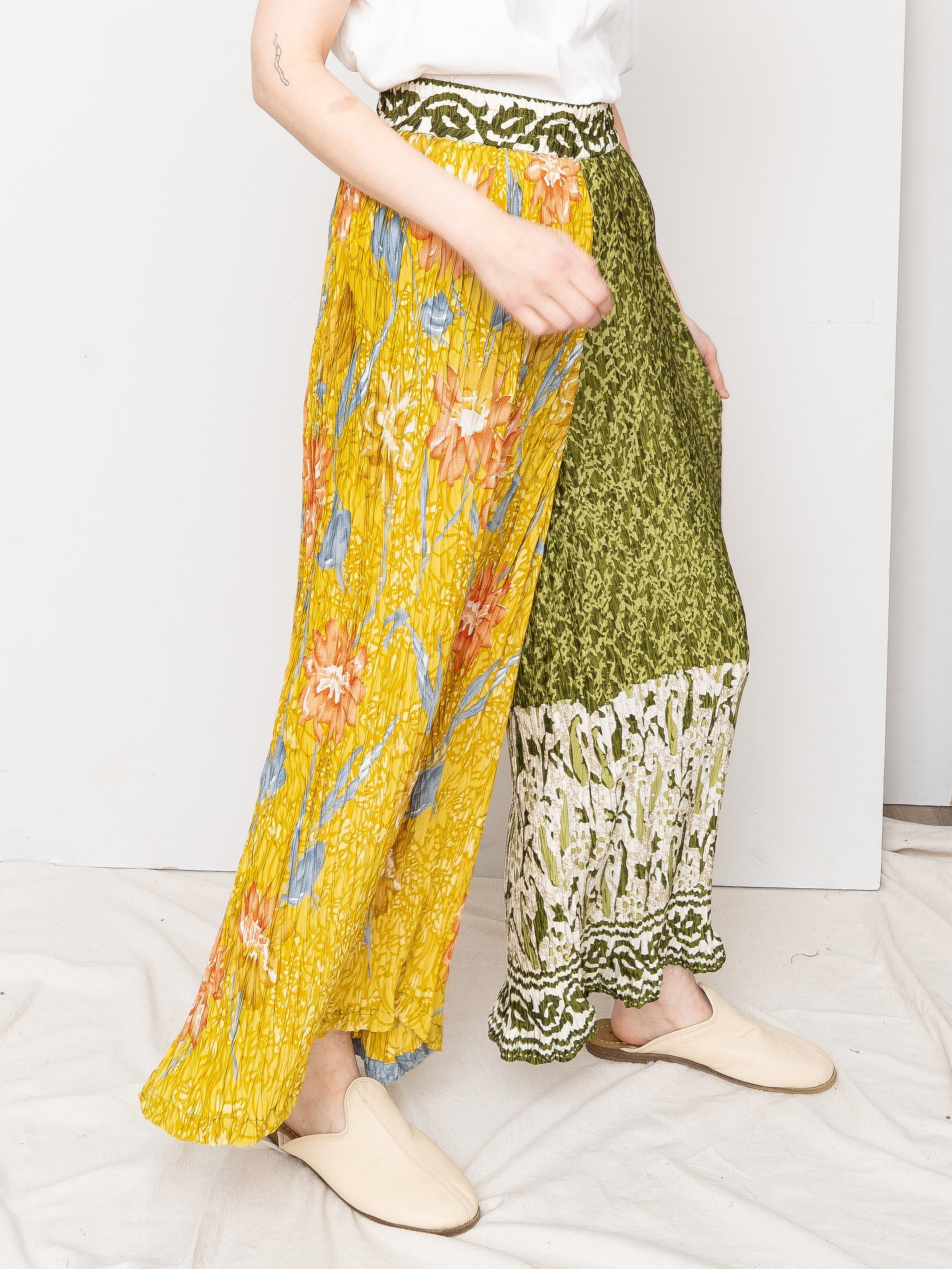 The Tanvi Pleated Pant  - Small - Upcycled