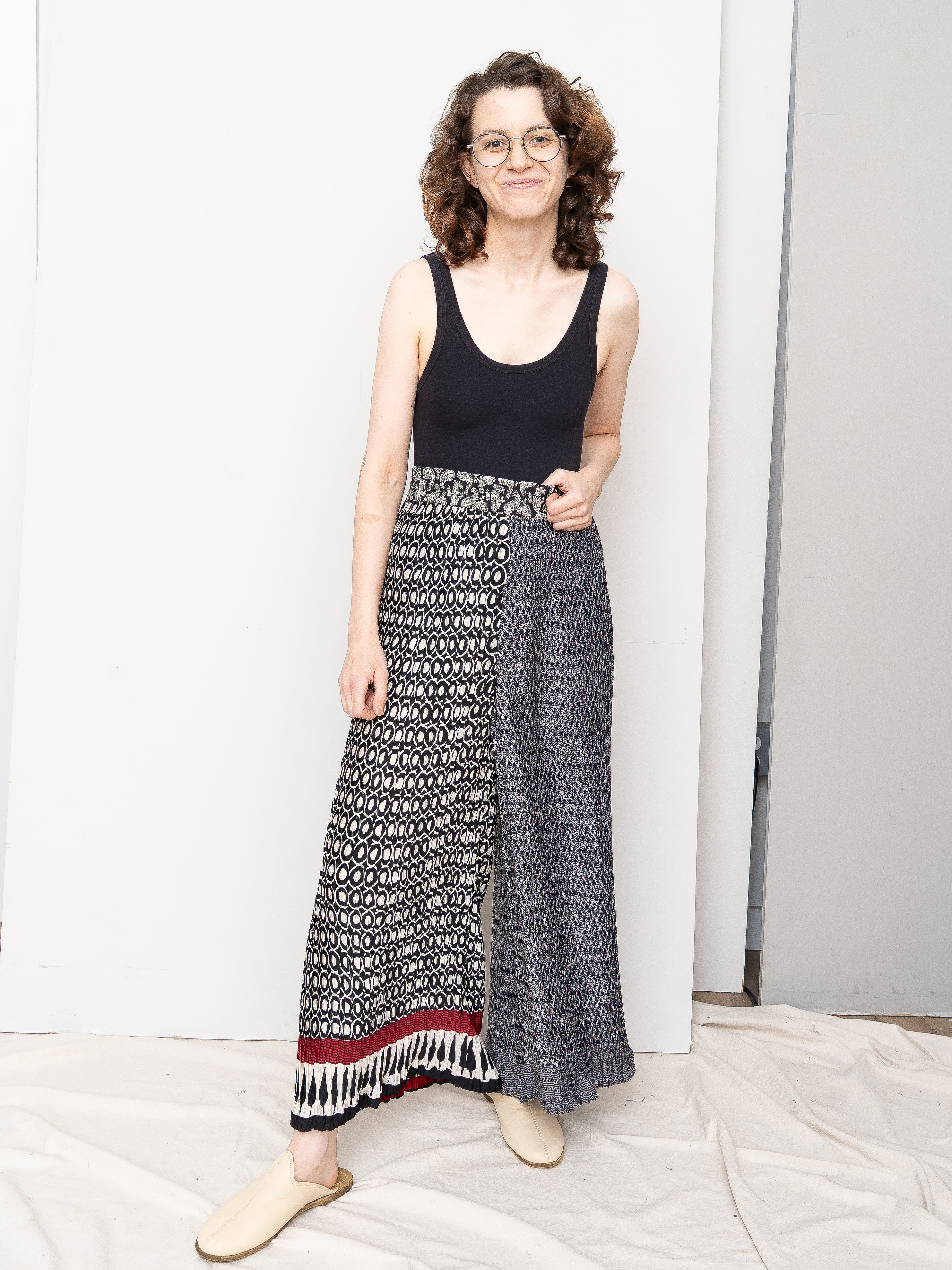 The Tanvi Pleated Pant  - Small - Upcycled