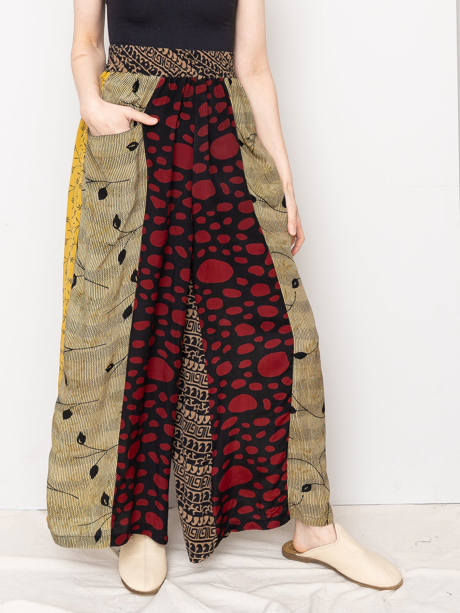 The Nayan Pant - Small - Upcycled Silk