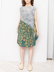 The Anan Short Dress  - Extra Small / Small - Upcycled Silk