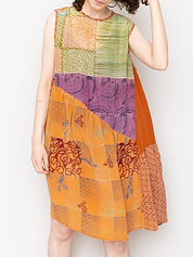 The Anan Short Dress  - Extra Small / Small - Upcycled Silk