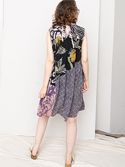 The Anan Short Dress  - Extra Small / Small - Upcycled Silk