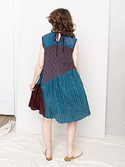 The Anan Short Dress  - Extra Small / Small - Upcycled Silk