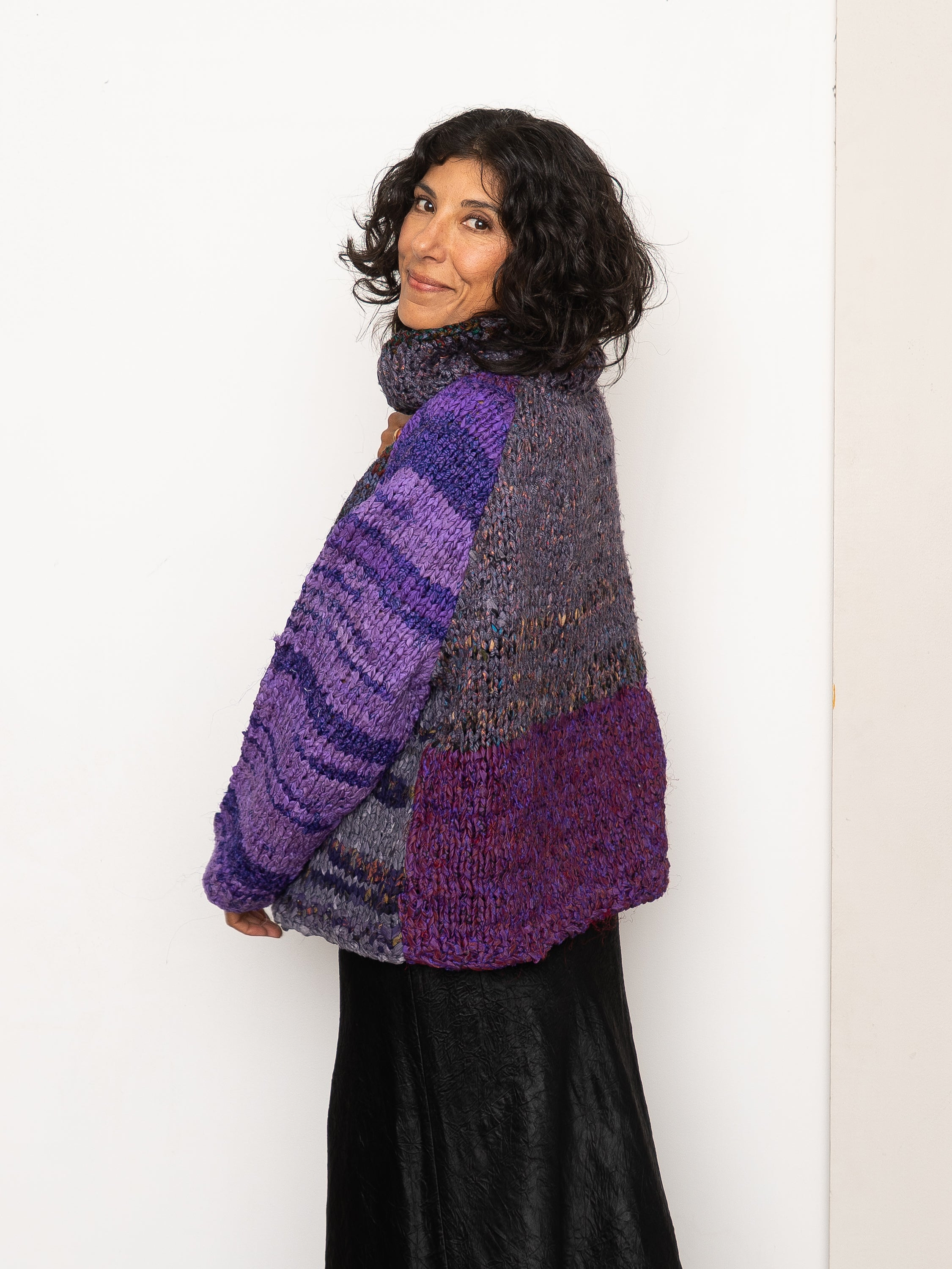 The Vishnu Knitted Silk Roll-Neck Sweater