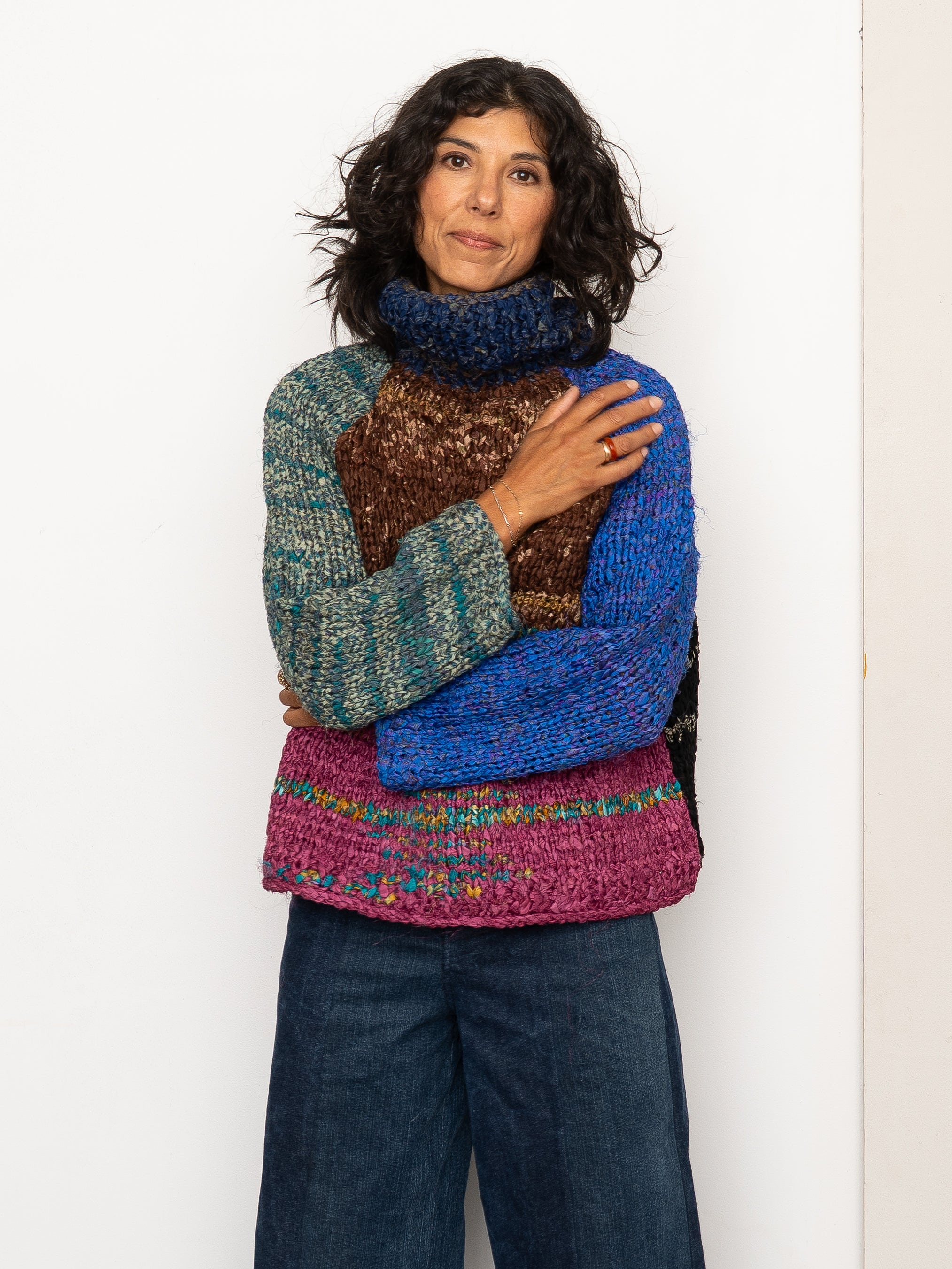 The Vishnu Knitted Silk Roll-Neck Sweater
