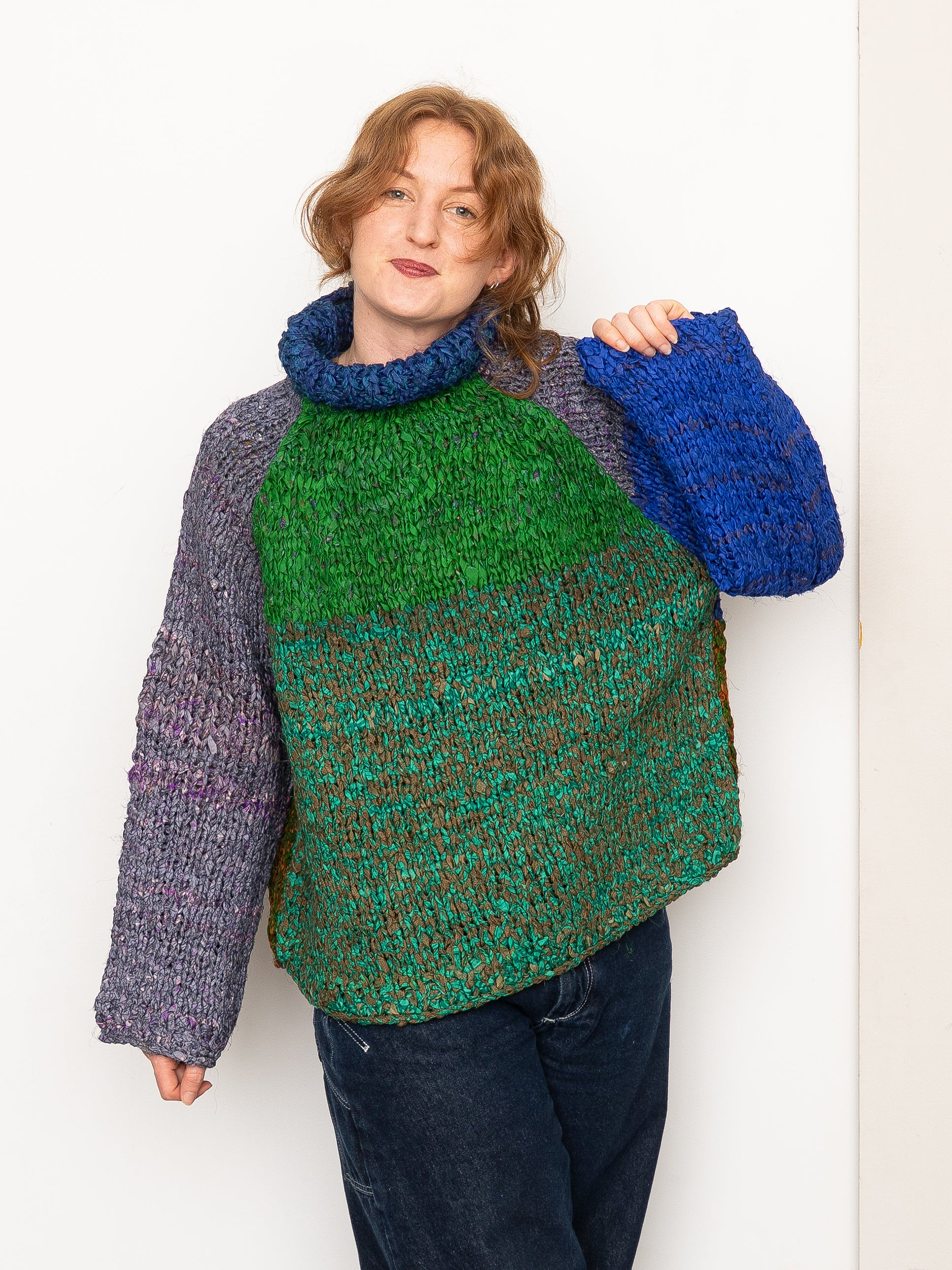 The Vishnu Knitted Silk Roll-Neck Sweater