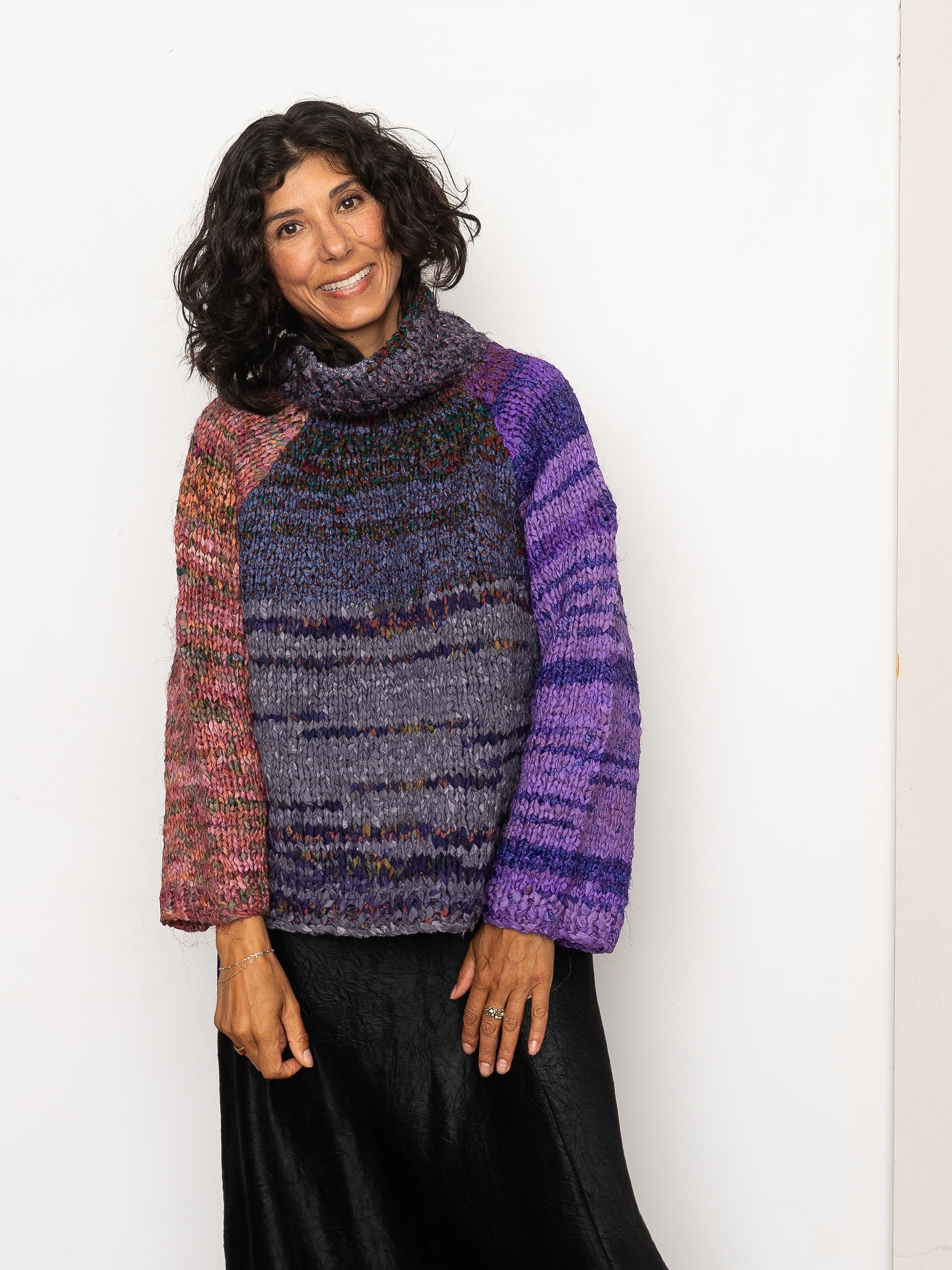 The Vishnu Knitted Silk Roll-Neck Sweater