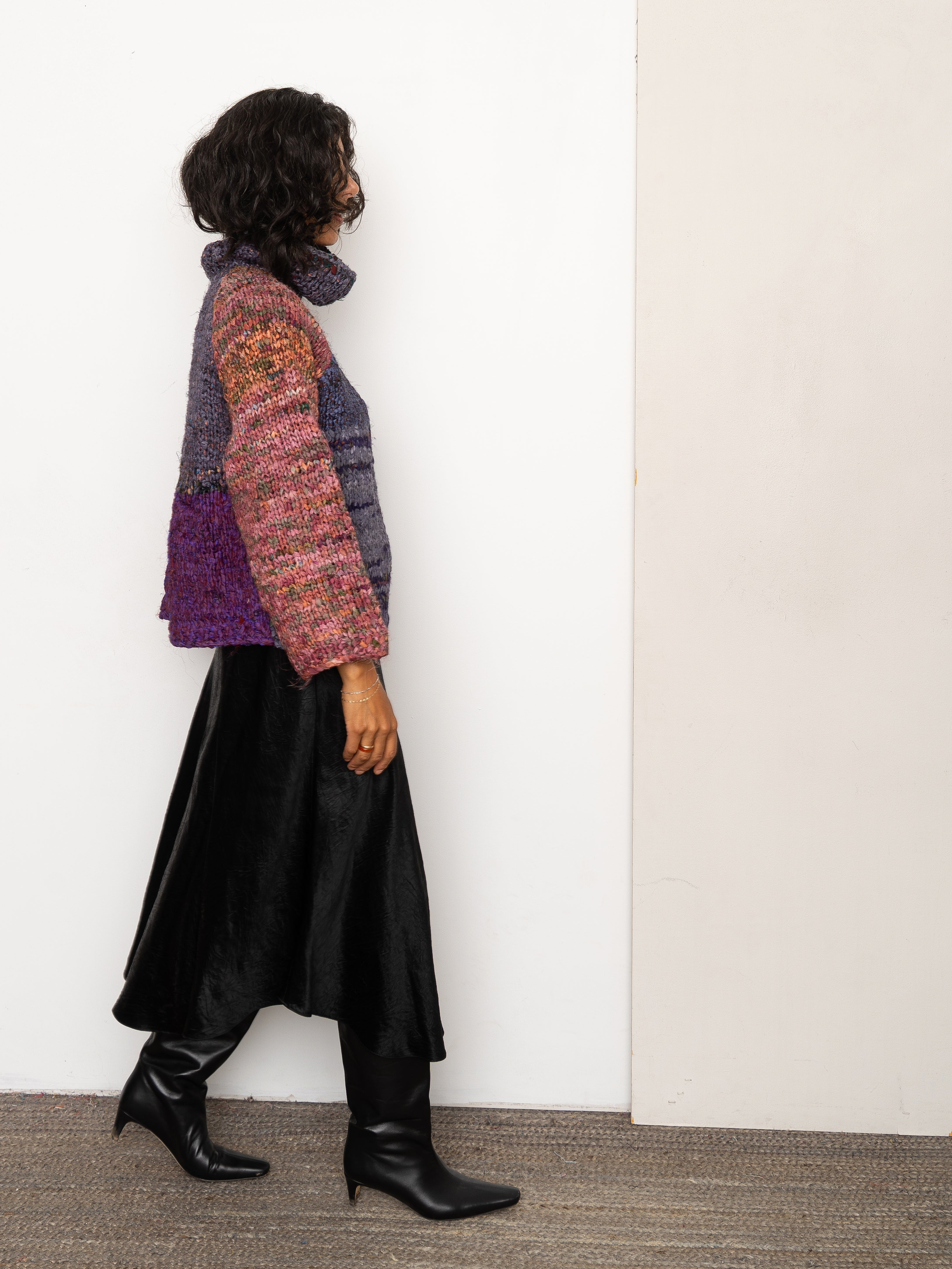 The Vishnu Knitted Silk Roll-Neck Sweater