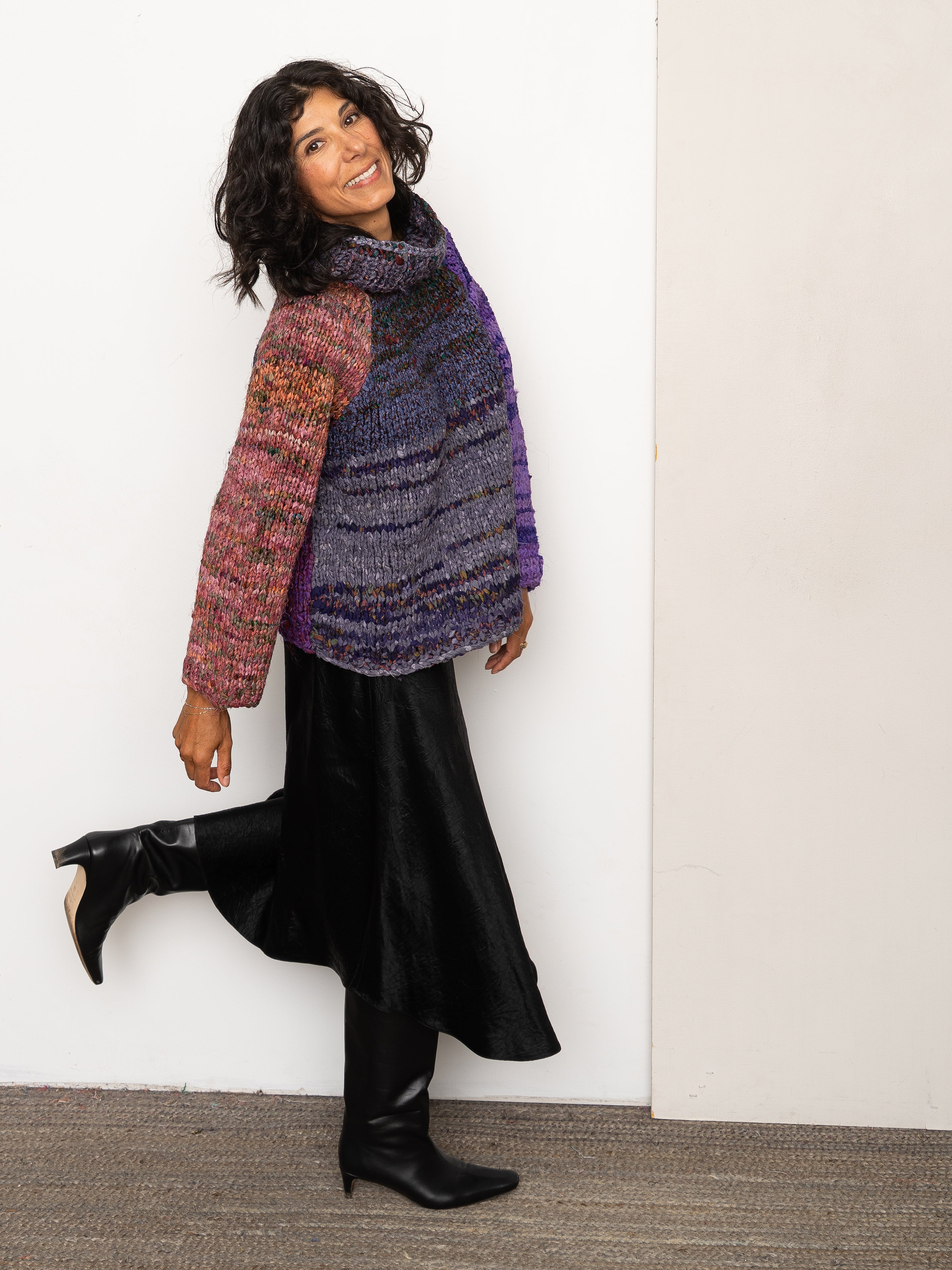The Vishnu Knitted Silk Roll-Neck Sweater