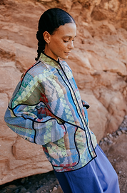 The Ladhiya Quilted Patchwork Kantha Jacket