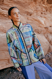 The Ladhiya Quilted Patchwork Kantha Jacket