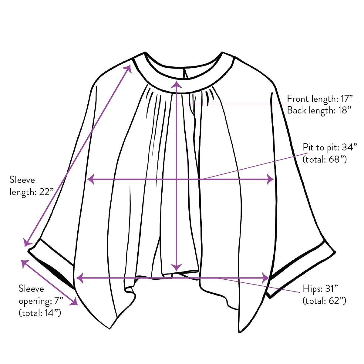 The Simmy Top  - One Size - Upcycled Silk