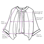 The Simmy Top  - One Size - Upcycled Silk