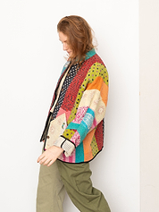 The Ladhiya Quilted Patchwork Kantha Jacket