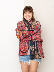 The Ladhiya Quilted Patchwork Kantha Jacket