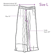 The Tanvi Pleated Pant - Large - Upcycled